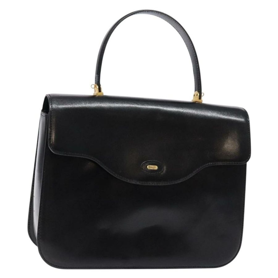 【日本直送】BALLY 手提包 皮革 黑色 金色 正品 gh533-0