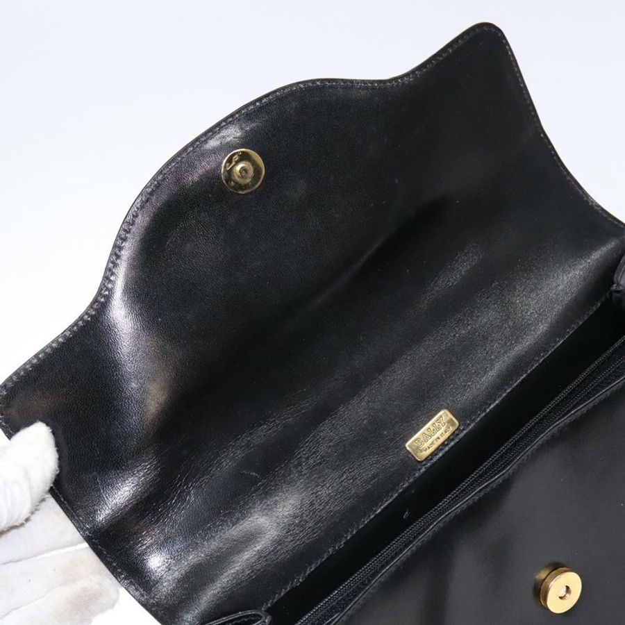 【日本直送】BALLY 手提包 皮革 黑色 金色 正品 gh533-9