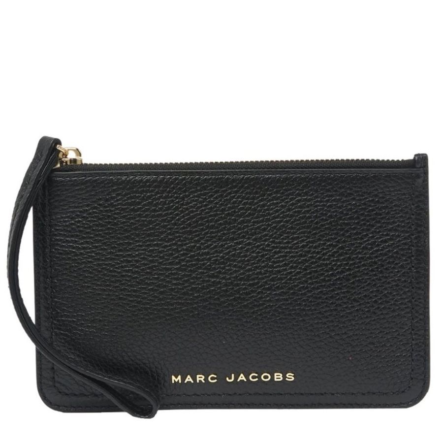 MARC JACOBS【 馬克賈伯】Groove 金屬LOGO防刮皮革拉鍊式手拿包 三色可選-0