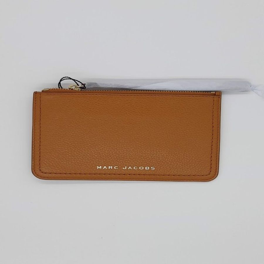 MARC JACOBS【 馬克賈伯】Groove 金屬LOGO防刮皮革拉鍊式手拿包 三色可選-2