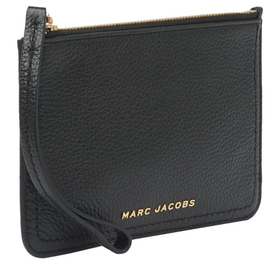 MARC JACOBS【 馬克賈伯】Groove 金屬LOGO防刮皮革拉鍊式手拿包 三色可選-6