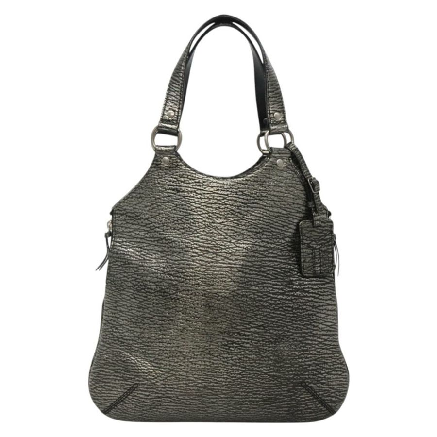 【日本直送】SAINT LAURENT Metropolis 銀色皮革單肩包 正品 am8965-12