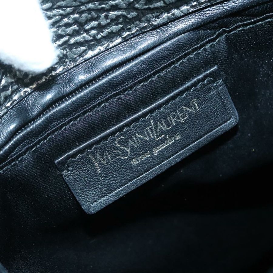 【日本直送】SAINT LAURENT Metropolis 銀色皮革單肩包 正品 am8965-17