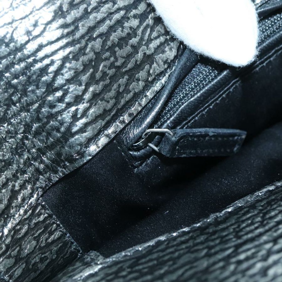 【日本直送】SAINT LAURENT Metropolis 銀色皮革單肩包 正品 am8965-18