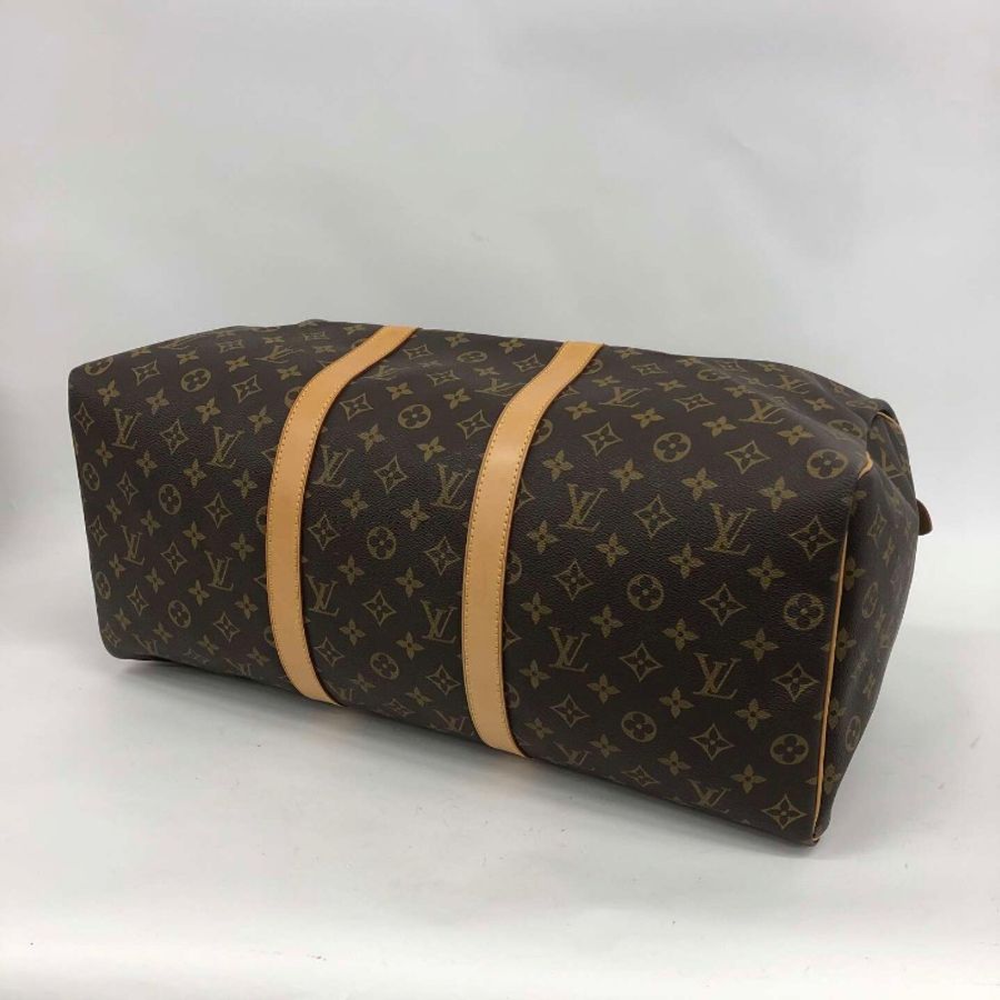 【二手精品】Louis Vuitton Monogram Keepall 50 經典旅行袋 M41426 附鎖頭 鑰匙 吊牌-10