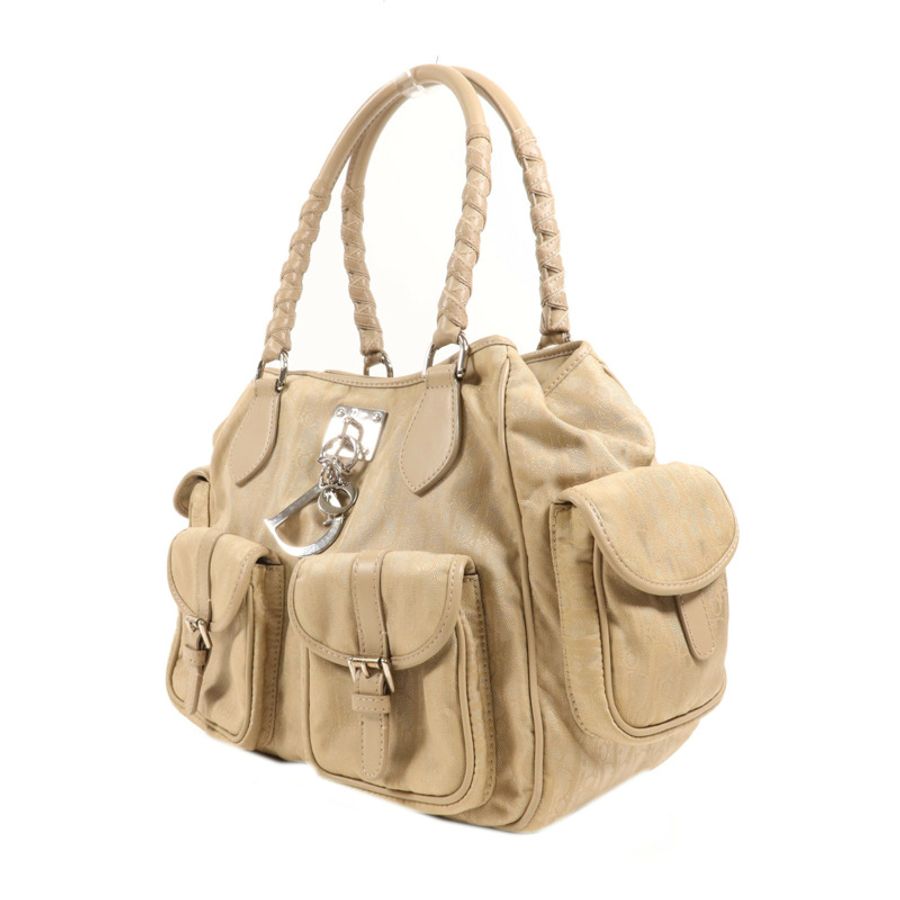Dior 【激減優惠】帆布Shoulder Bag銀扣肩背袋-2