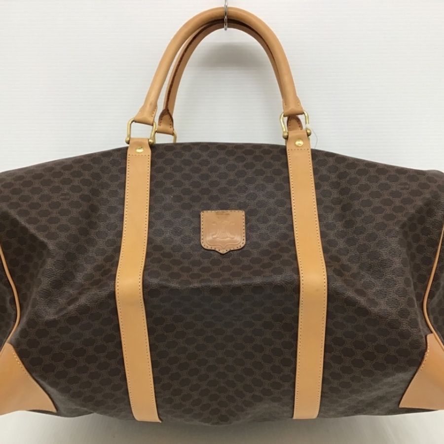 【二手精品】Celine Macadam Boston Bag 老花 波士頓 旅行袋 經典停產款-1