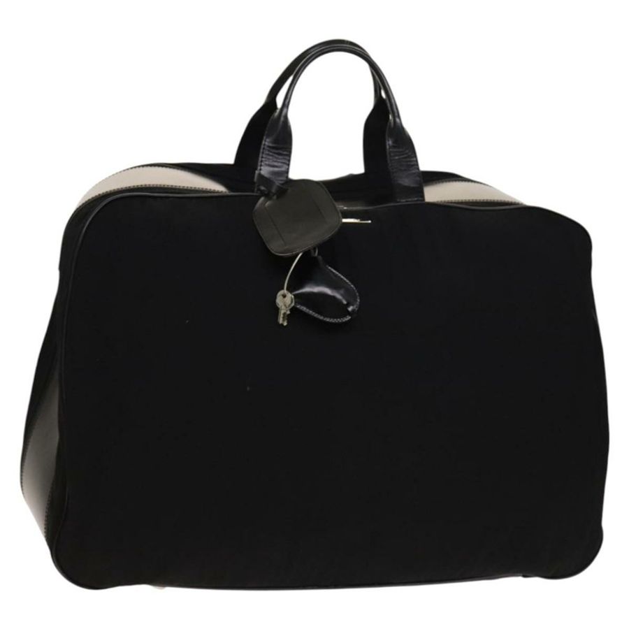 【日本直送】GUCCI 波士頓包 棉質 黑色 銀色 010 1553 0301 正品 133415-0