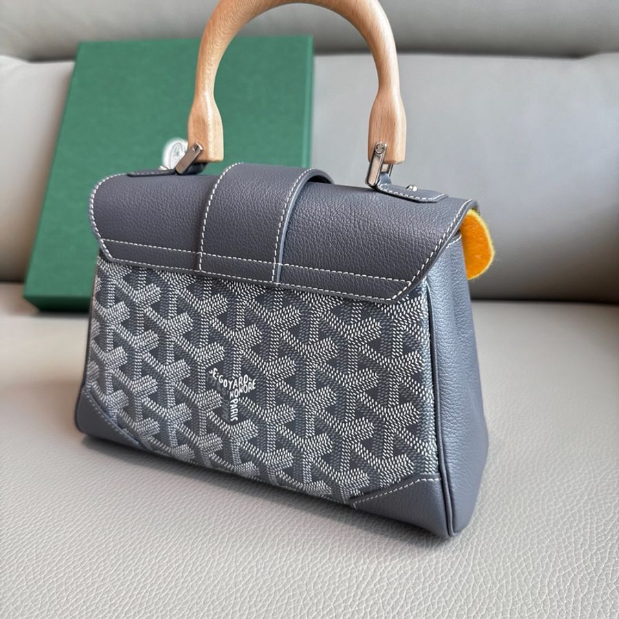 「M.Y精品」 goyard 戈雅 西貢包 經典灰 Mini saigon-13