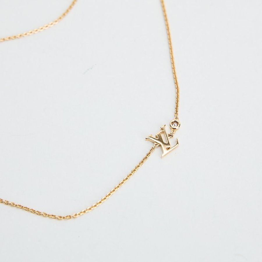 Lv Idylle Blossom 黃18k金鑽石項鍊-5