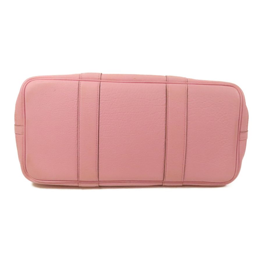 HERMES 【激減優惠】Negonda皮革Garden Party PM銀扣手挽袋Rose Sakura-3
