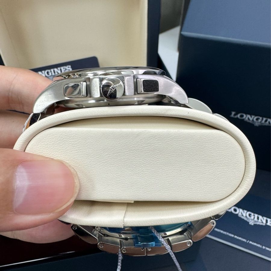 Longines 高精準石英錶 黑色 瑞士錶 VHP 征服者系列-3