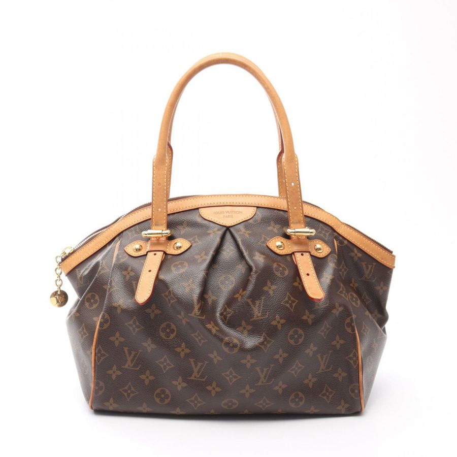 路易威登 Tivoli GM 手提包 M40144 Monogram 帆布皮革棕色二手女士-0