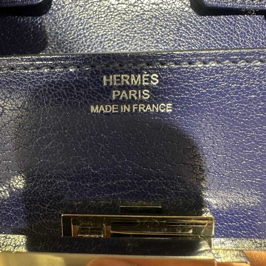 Hermes愛馬仕Hermes cinhetic mini正品藍色-5