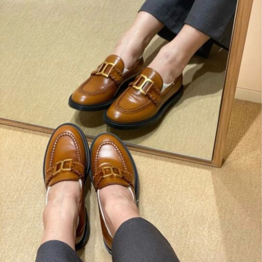 促銷品 Chloe 女款 棕色 Marcie 樂福鞋#36.5  碼-4