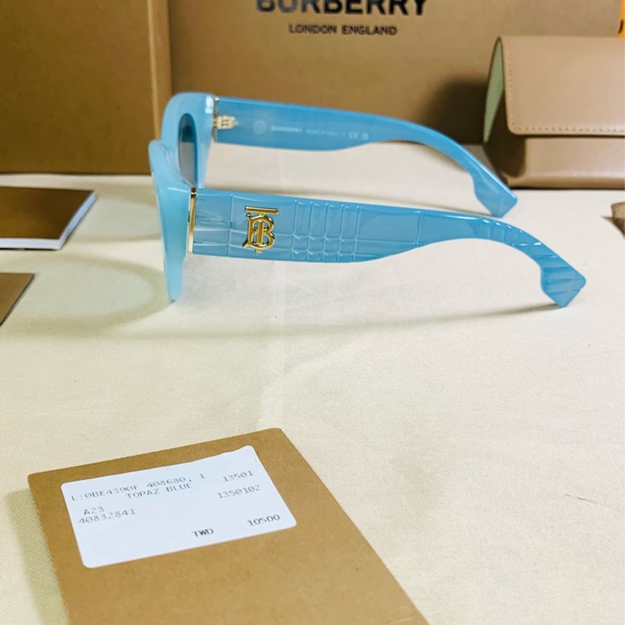 🎁全新盒裝新款 Burberry 巴寶莉超美藍 TB太陽眼鏡 墨鏡-2