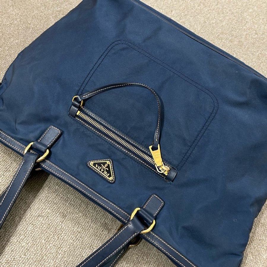 Prada 中古尼龍托特 尺寸約35*29。-3