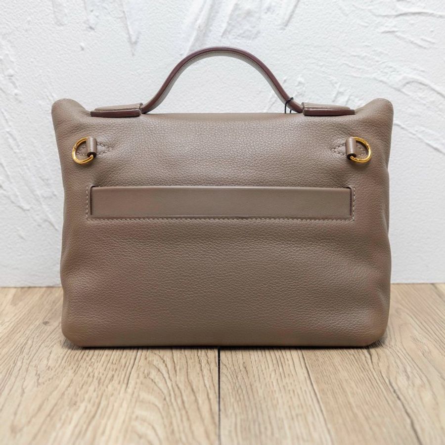 HERMES mini2424 灰色 金扣 B刻-1