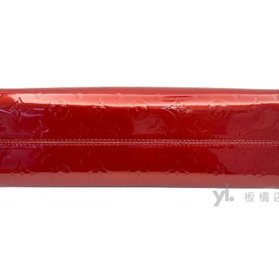 LV紅色漆皮肩背手提包 m91987-4