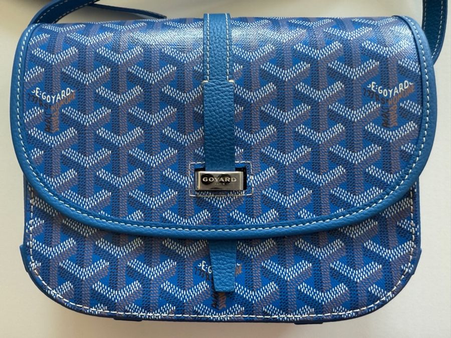 Goyard PM 郵差包 藍色-6