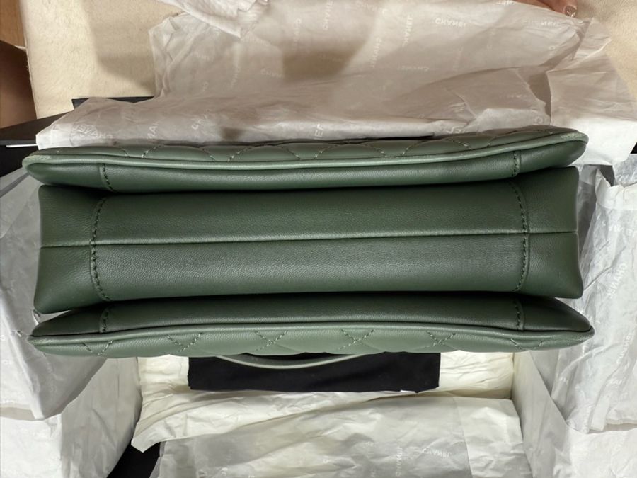 Chanel薄荷綠風琴包-2