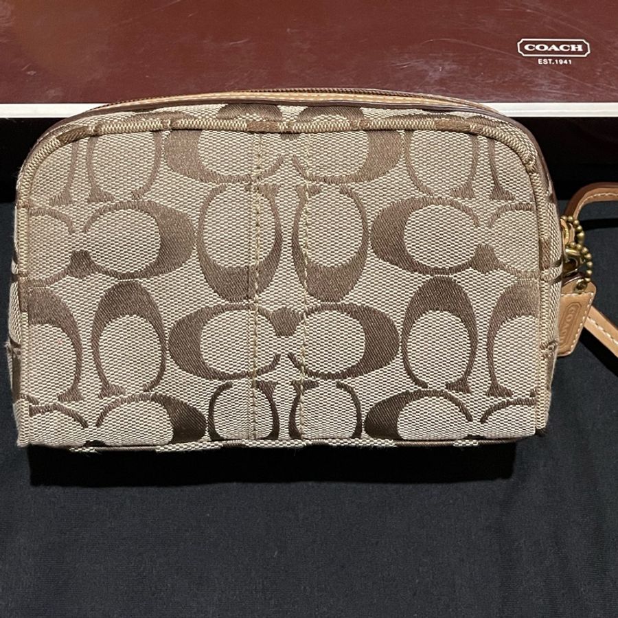 Coach經典logo化妝包 零錢包-6