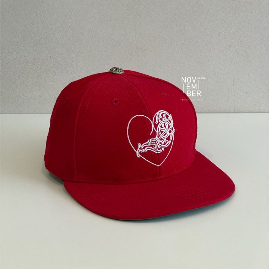 Chorme Hearts 克羅心 紅色愛心藤蔓刺繡棒球帽-0
