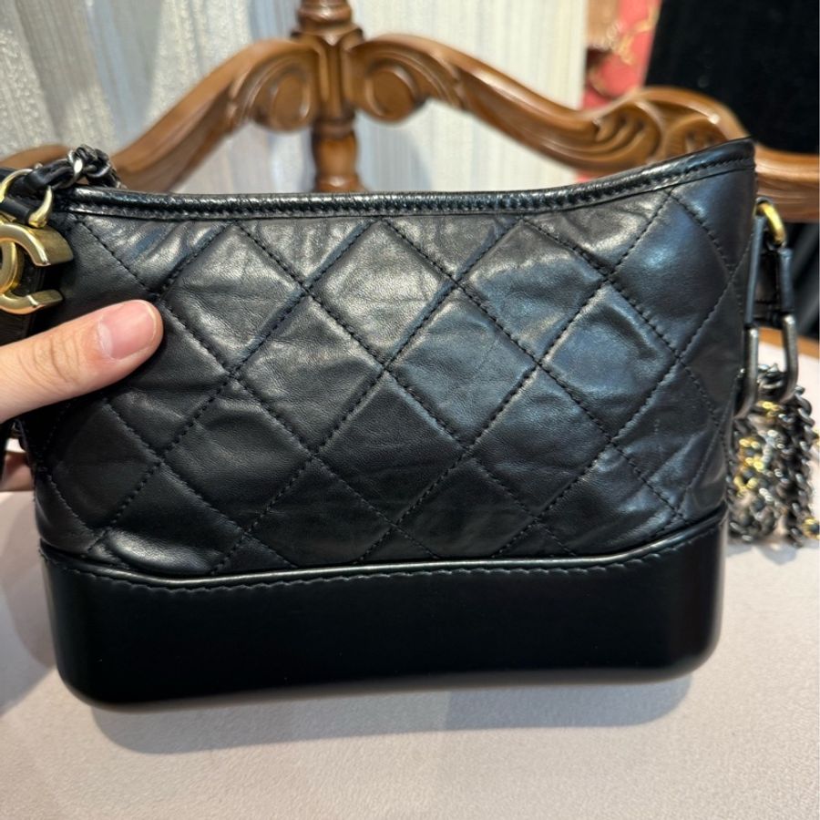 Chanel 黑色流浪包 小号 27开-1
