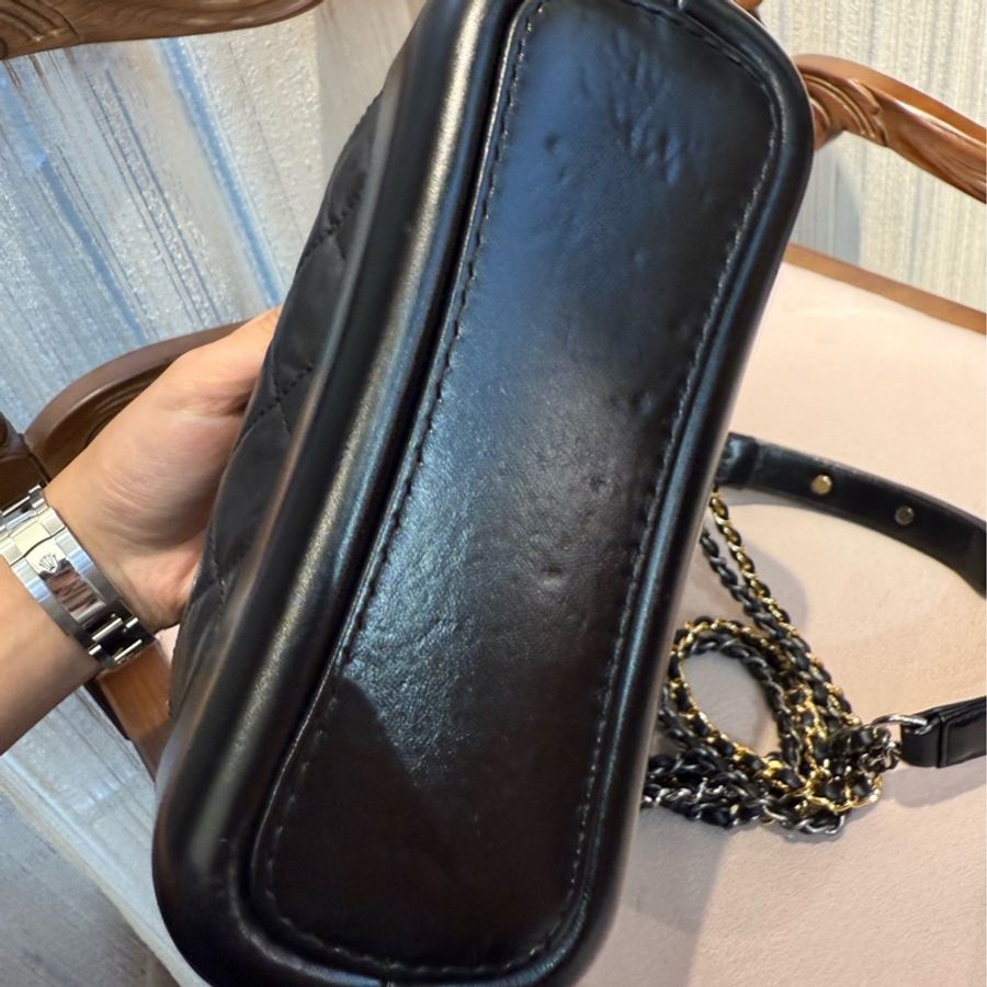 Chanel 黑色流浪包 小号 27开-7