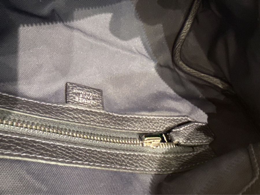 HERMES cityslide 黑色腰包-5
