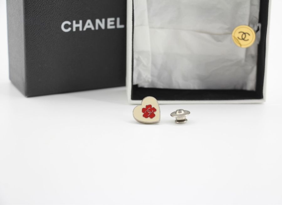 Chanel Vintage 03A 金屬美式風格心形胸針-2