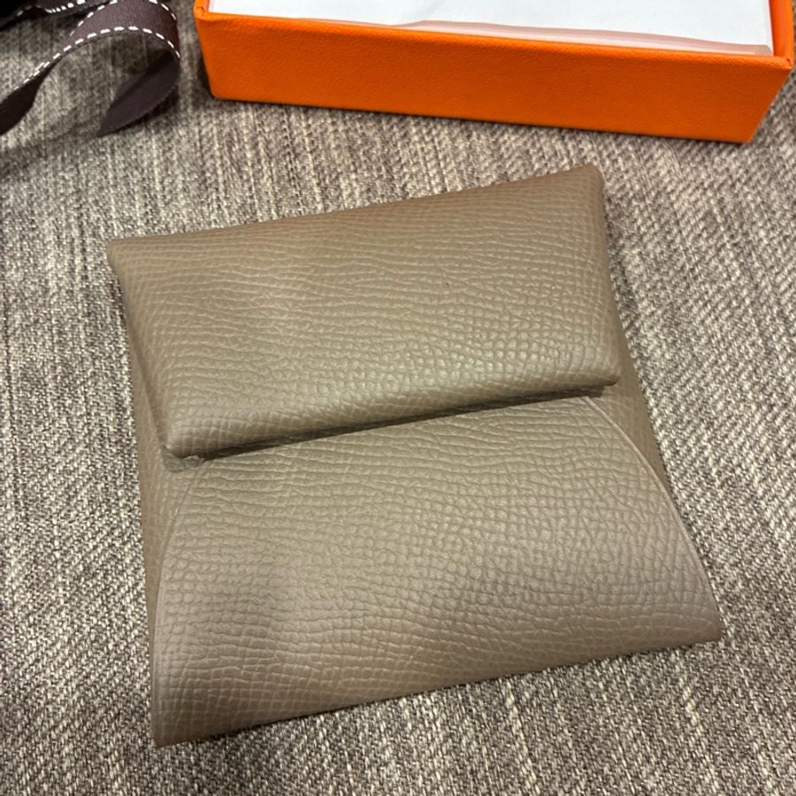 愛馬仕hermes Bastia 大象灰 零錢包👛 epsom 🇹🇼專櫃25年9月票-0