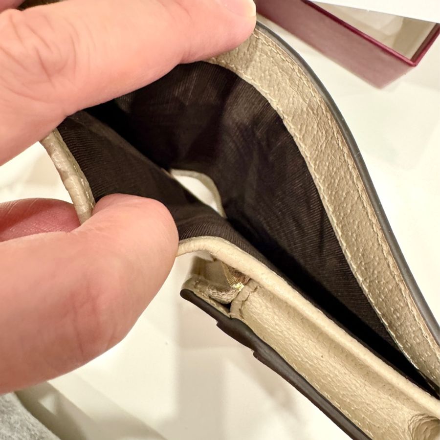 Gucci Ophidia GG 523155 燕麥奶 牛皮短夾 PVC-4