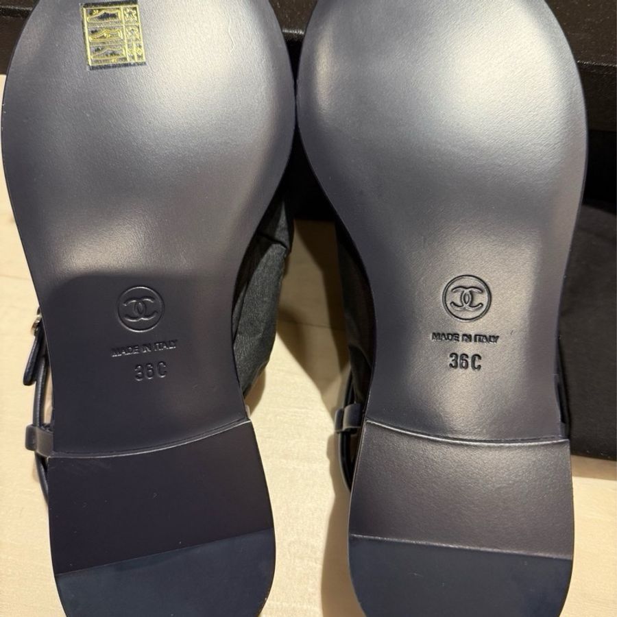 全新CHANEL雙C涼鞋-3