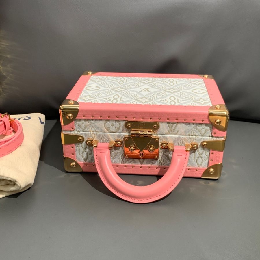 路易威登 LV PETITE VALISE 1854 粉色 手提硬箱-1