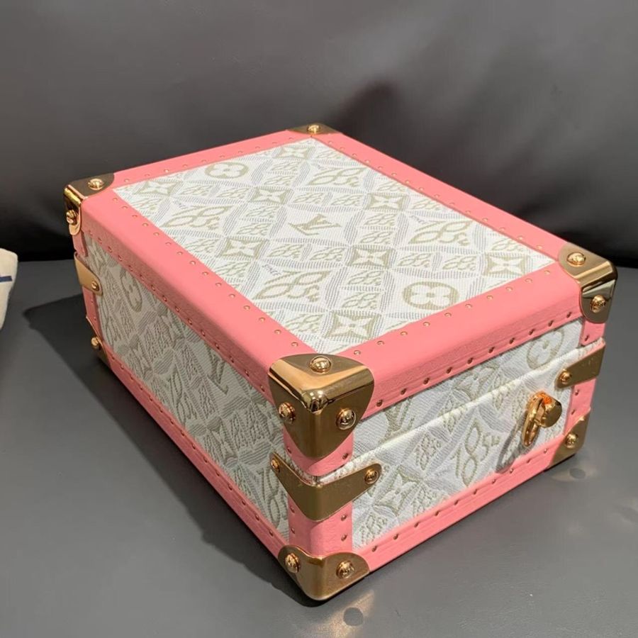 路易威登 LV PETITE VALISE 1854 粉色 手提硬箱-7