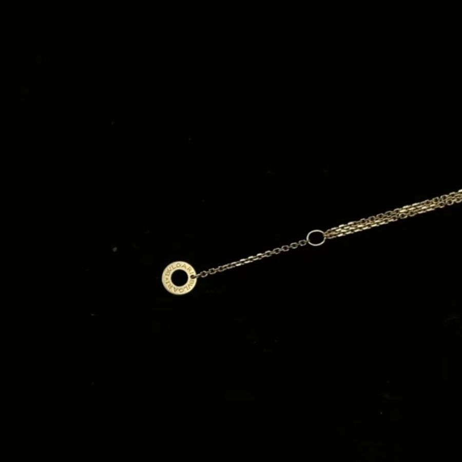 BVLGARI 白貝母扇子手鍊 鍊長20cm 98新配件盒子-4