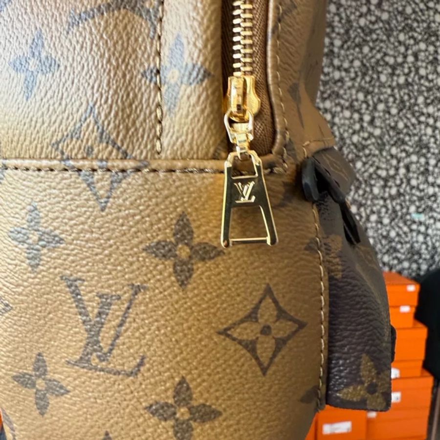 LV mini小書包焦糖色 外置拉鍊-1