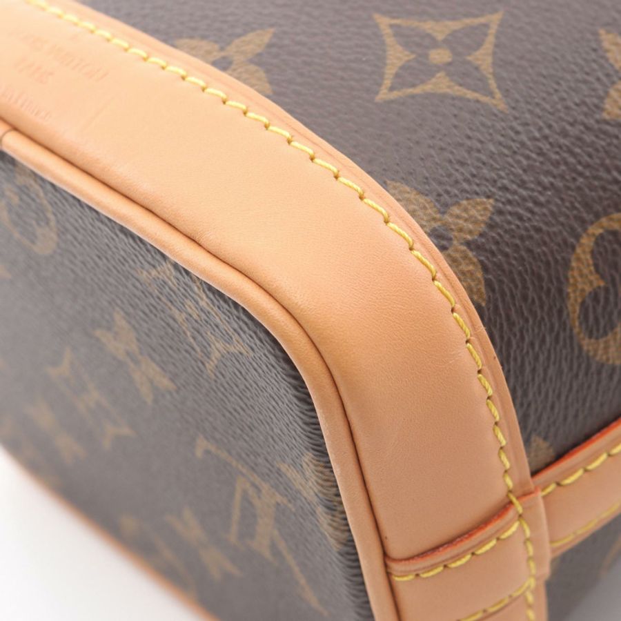 LOUIS VUITTON Nano Noe 單肩抽繩手提包 M81266 Monogram 二手女士-5