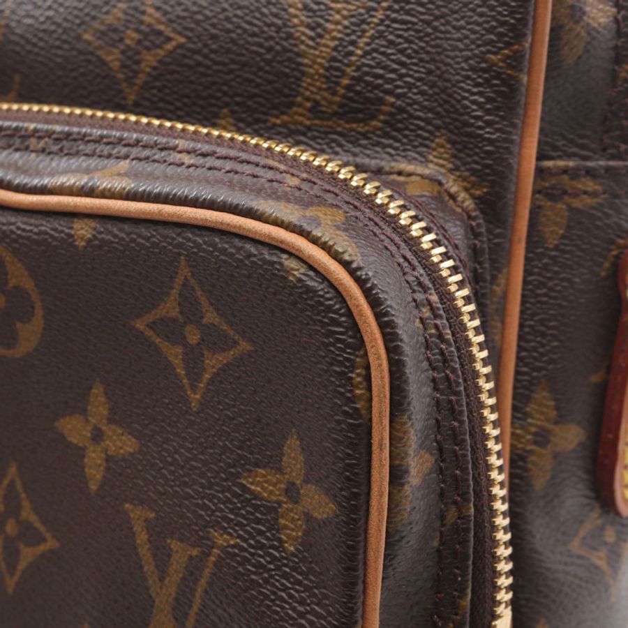 LOUIS VUITTON Amazon 單肩包 M45236 Monogram 帆布皮革棕色二手 LV-8