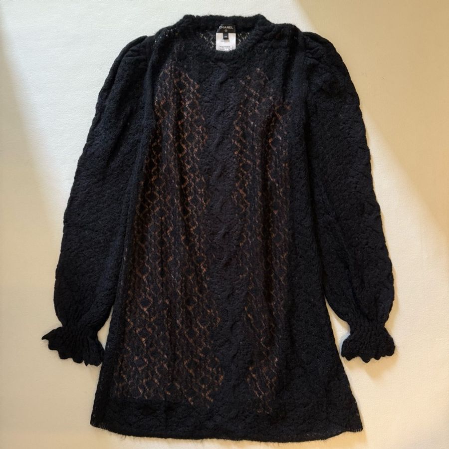 Chanel alpaca dress 香奈兒 駝羊毛 洋裝-5