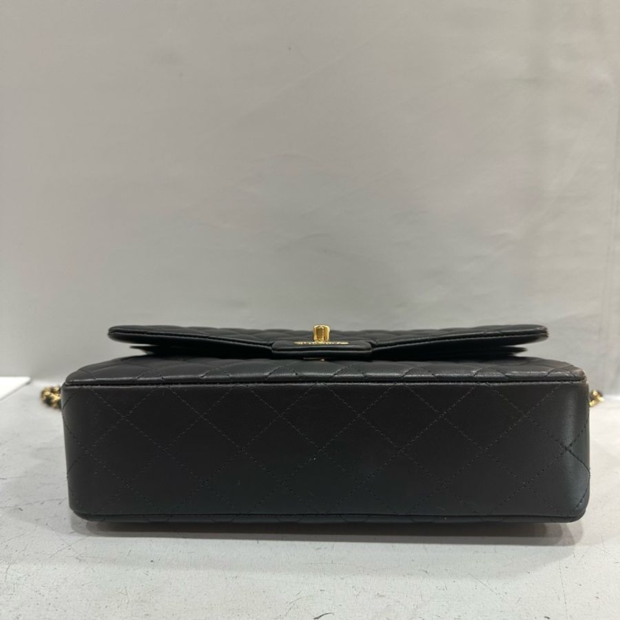 Chanel A01112 黑羊皮金釦 Coco CF 25-4