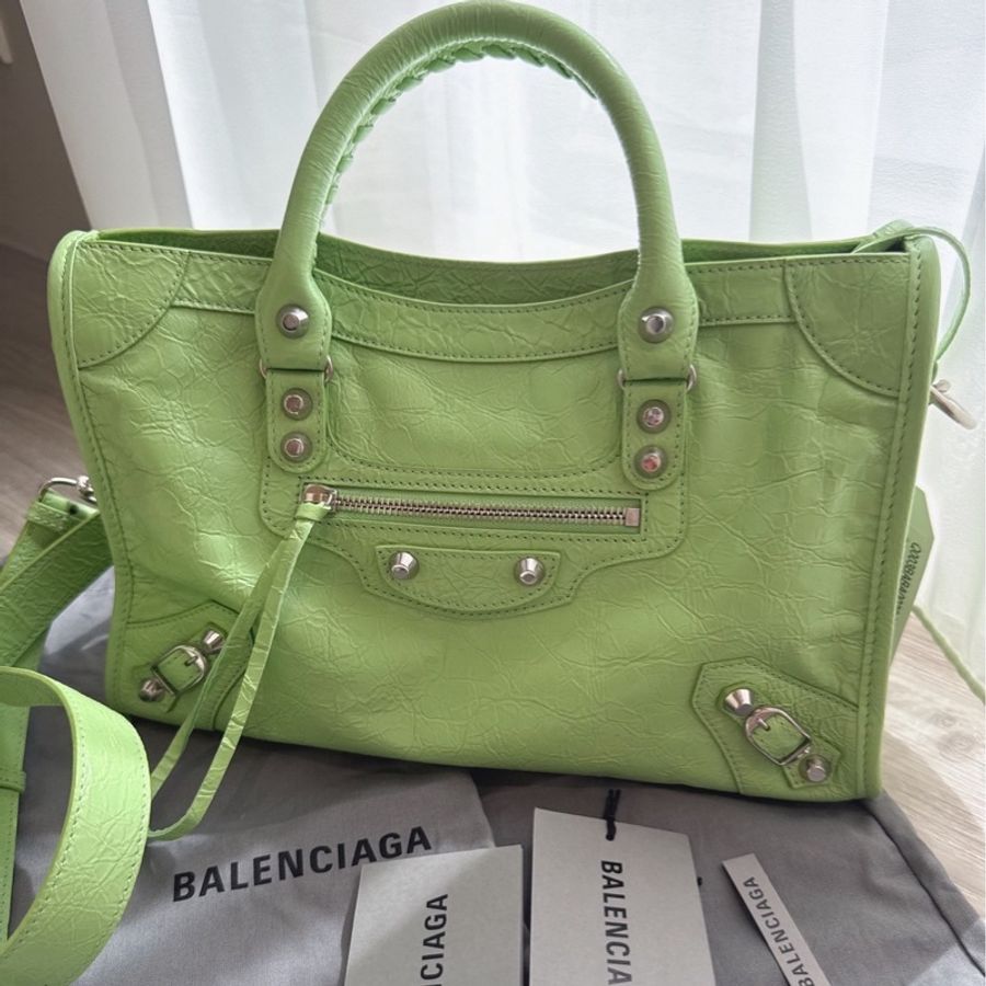 Balenciaga Le City 綠色機車包 全新品-0