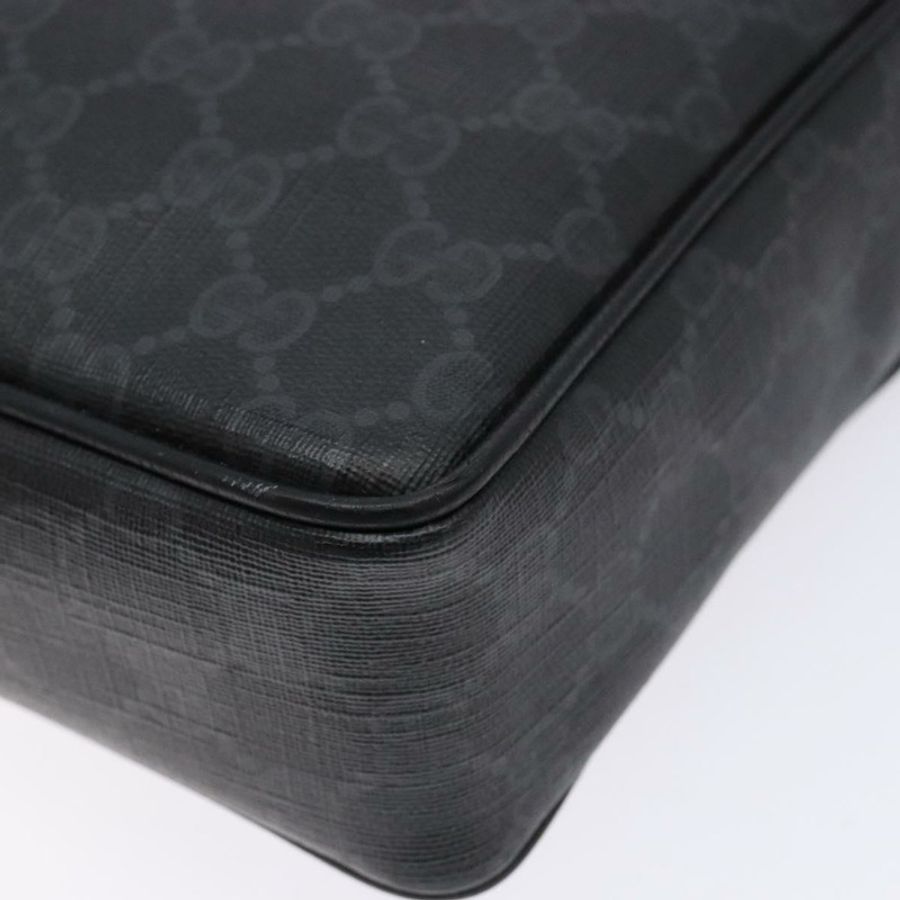 【日本直送】GUCCI GG Supreme 手拿包 PVC 黑色金色 156 01 053 正品 BA5207-6