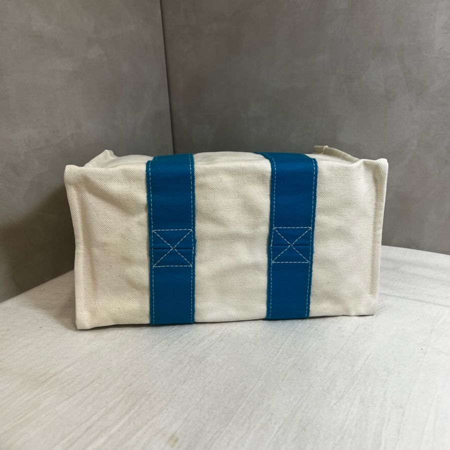 Hermès 帆布藍色手提包-4