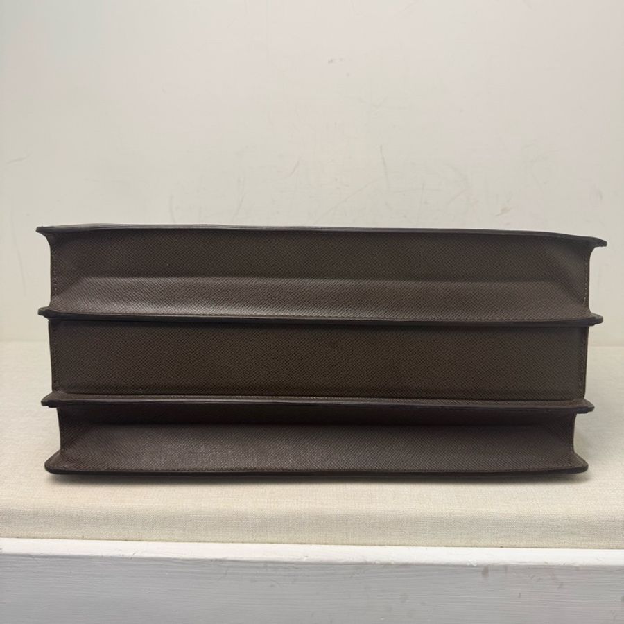Louis Vuitton 深棕色皮革公事包-5