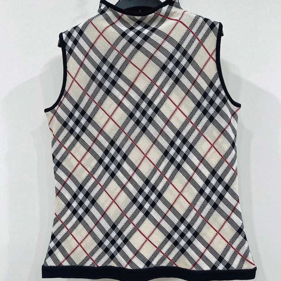 Burberry GOLF 萬年不敗款米格紋針織背心-0
