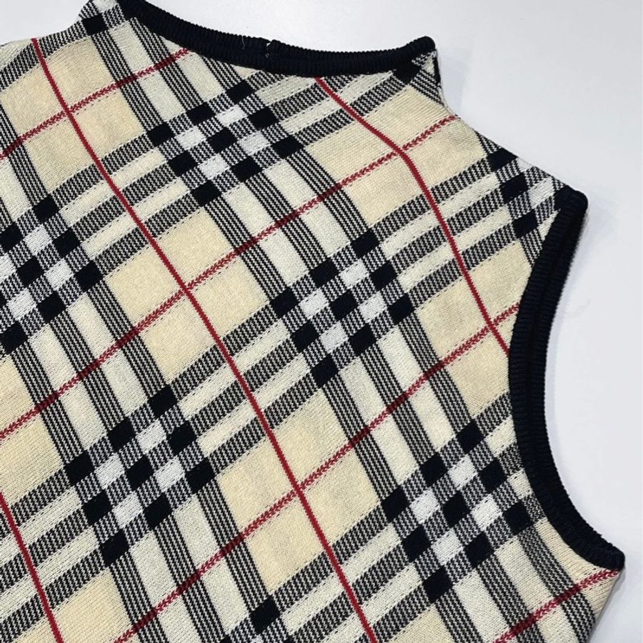 Burberry GOLF 萬年不敗款米格紋針織背心-4