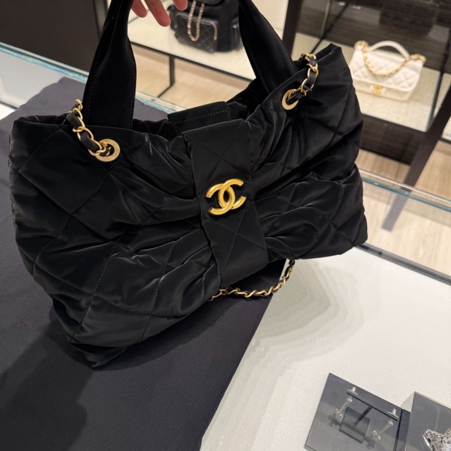Chanel香奈兒25k絲絨中號蝴蝶結包-3