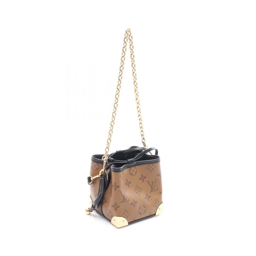 路易威登 Noe 手袋 LV 吊墜鏈條單肩包 M82885 Monogram Reverse LV-1